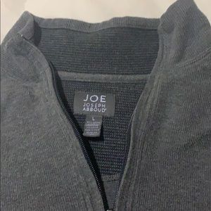 Joseph Abboud 1/4 Zip Mock Neck Sweater